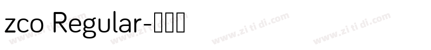 zco Regular字体转换